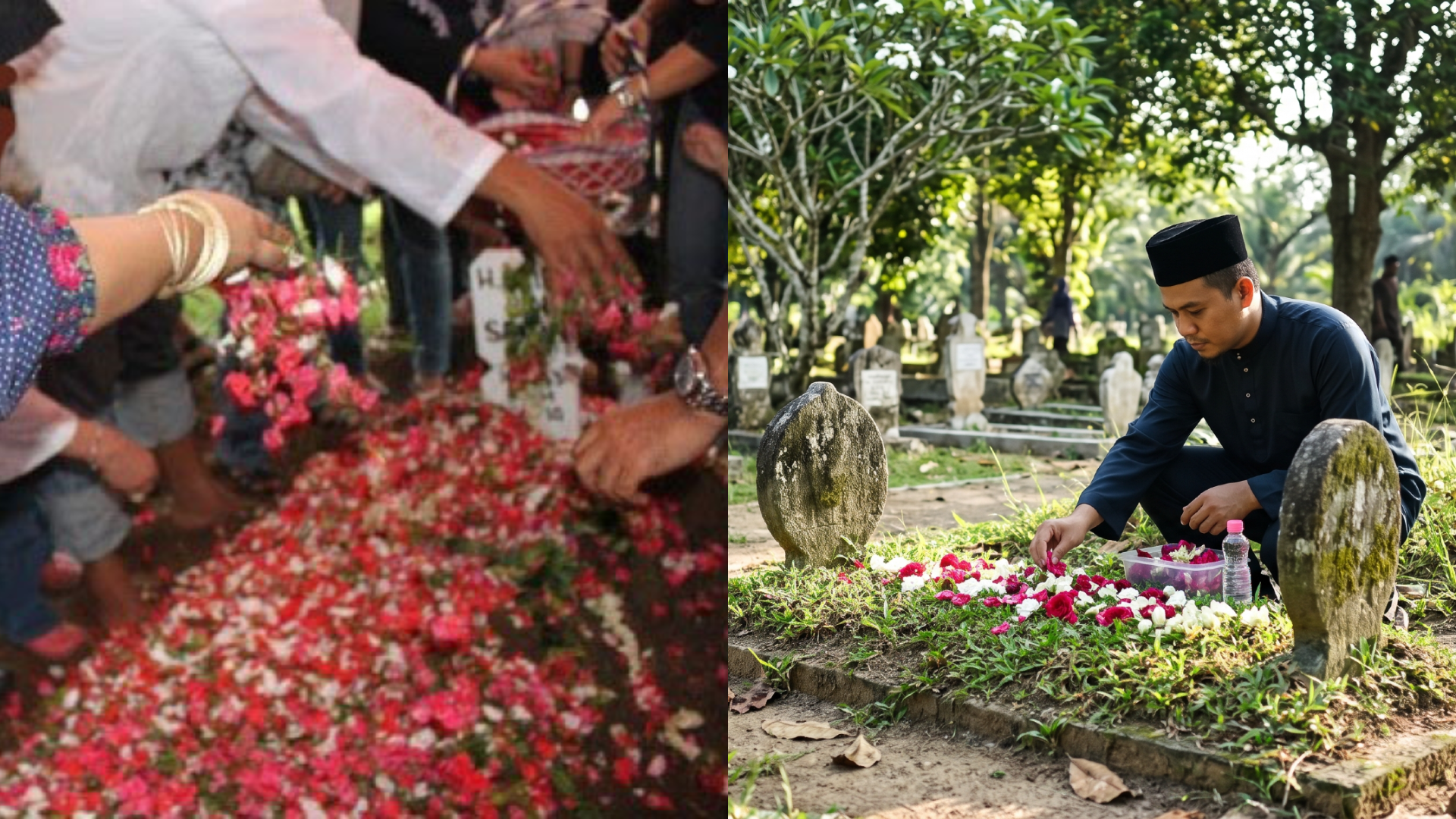 Sunnah Atau Adat? Ini Penjelasan Hukum Sebenar Letak Bunga Atas Kubur Menurut Agama Islam