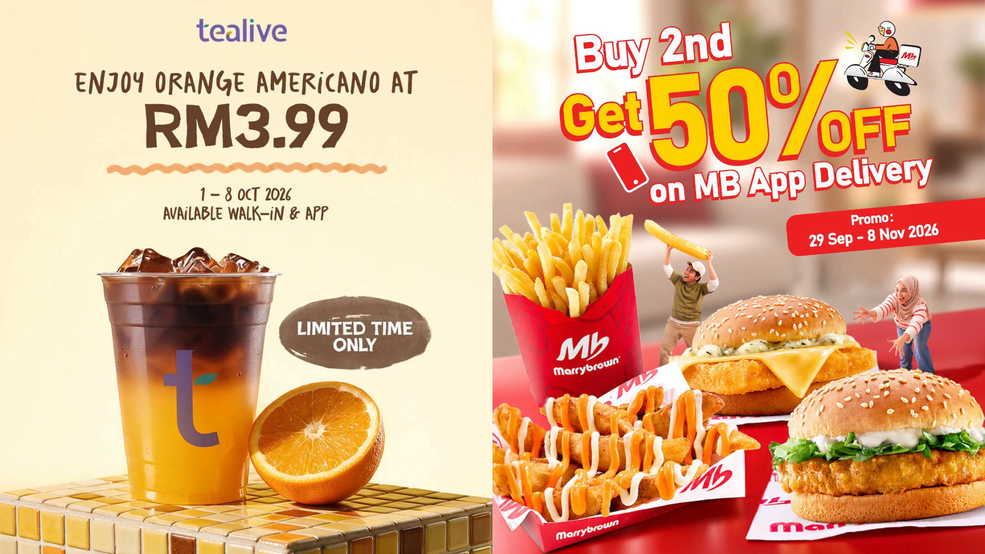 Kaki Freebies Wajib Tahu, Banyak Promo F&B Menarik Sempena 10.10 Ini