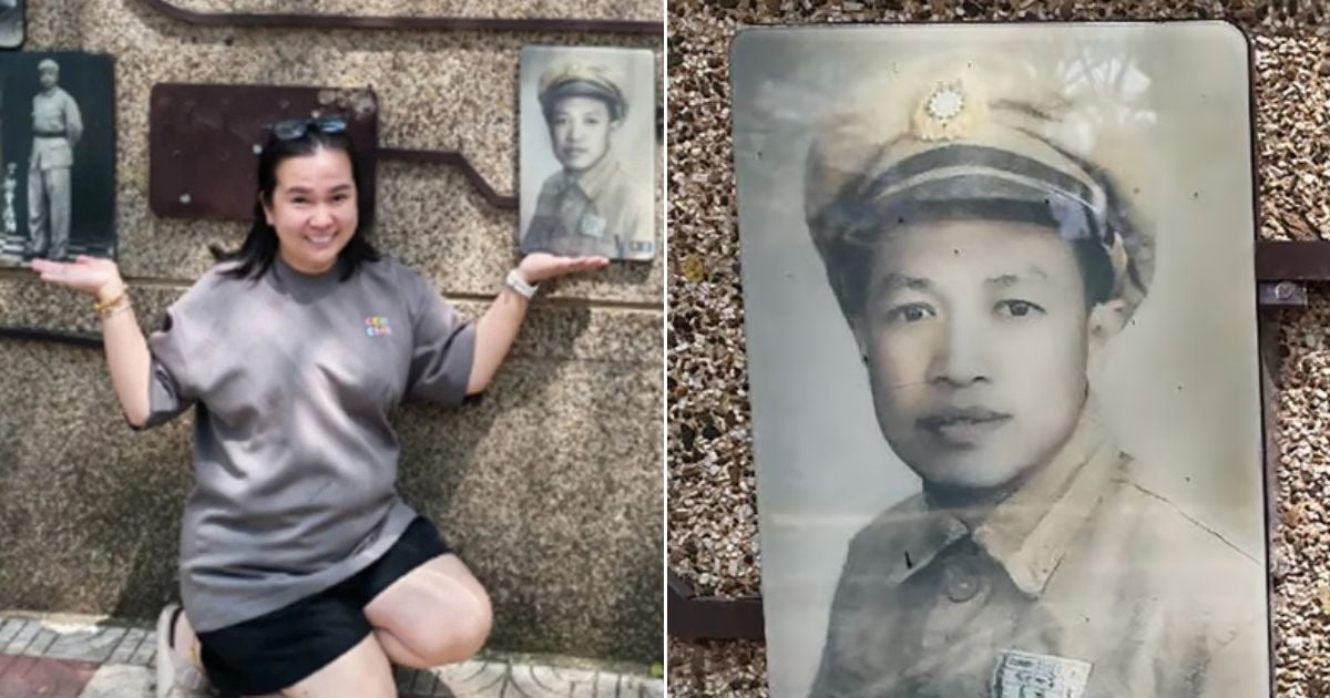Malaysian Tourist Discovers Her Late Grandfather Honoured As A WWII Hero On A Wall In China