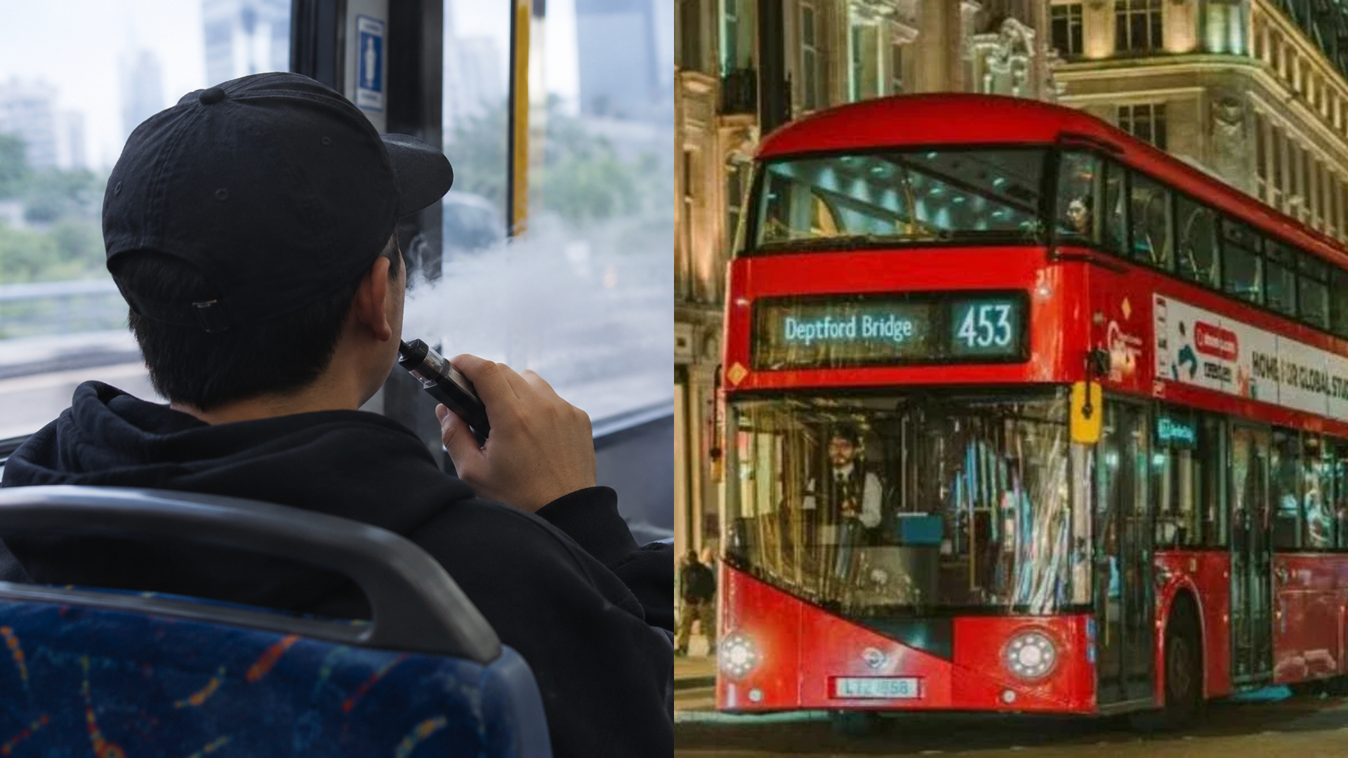 Hisap Vape & Pasang Muzik Kuat Dalam Bas Di London Kini Boleh Didenda RM500 Seorang
