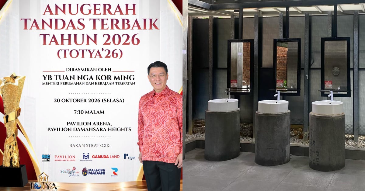 Siapa Bakal Menang? Ini Senarai Finalis Anugerah Tandas Terbaik 2026 Ikut Kategori