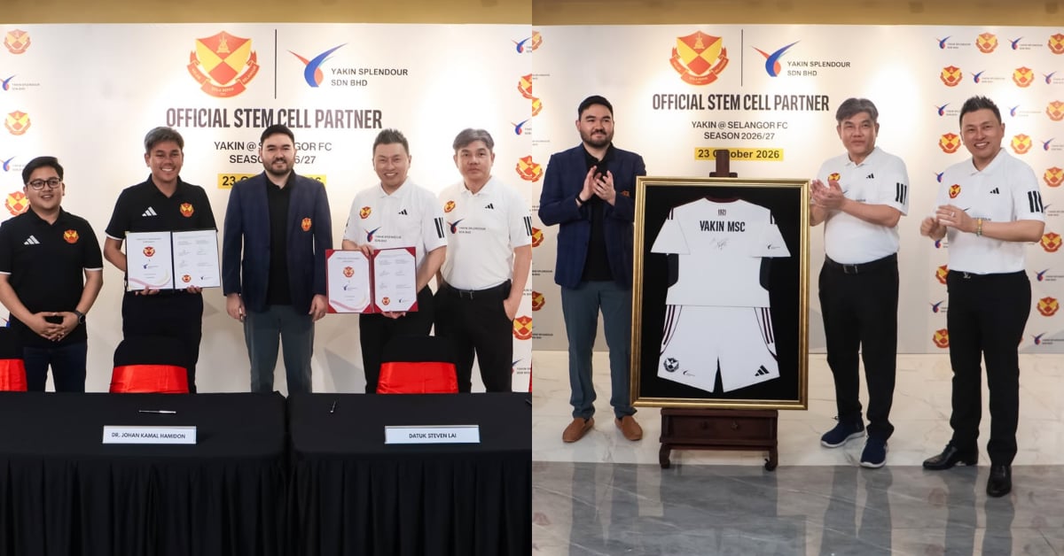 YAKIN Dilantik Rakan Sel Stem Rasmi Selangor FC Dalam Kerjasama Penjagaan Kesihatan Jangka Panjang
