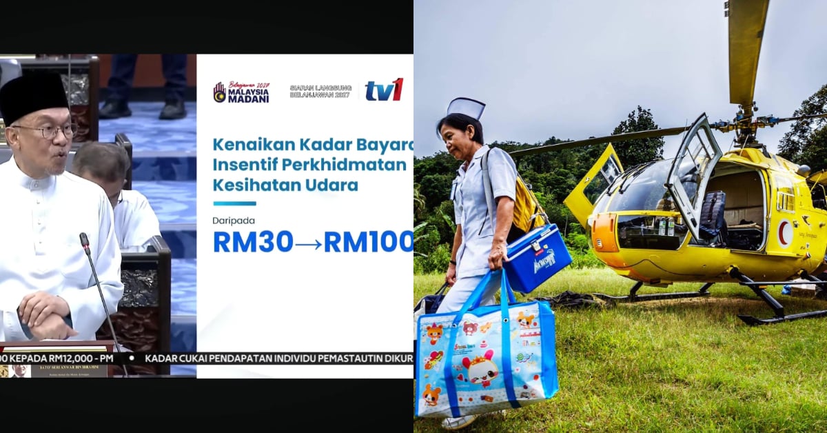 #Belanjawan2027: Insentif Perkhidmatan Kesihatan Udara Dinaikkan Dari RM30 Ke RM100